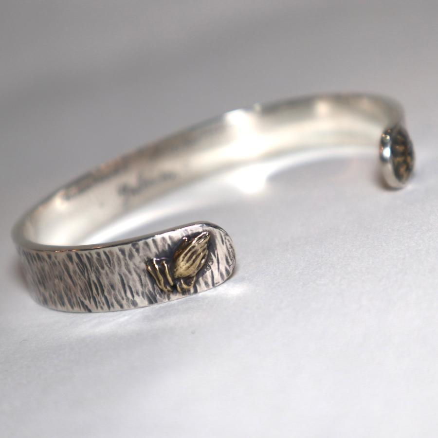 galcia カスタムバングル Santeria Sun&PrayingHands シルバー925