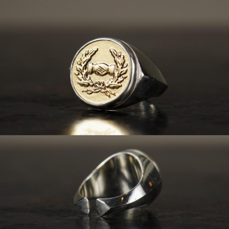 Glad hand シルバーリング GLAD HAND glad hand (グラッドハンド) & Co. SHAKE BUTTON RING