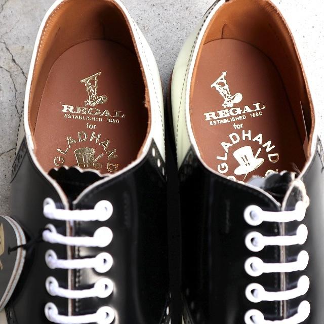 【Qoo10Awards受賞！】 REGAL×GLAD HAND リーガル グラッドハンド コラボ サドルシューズ White/Black プロ仕様