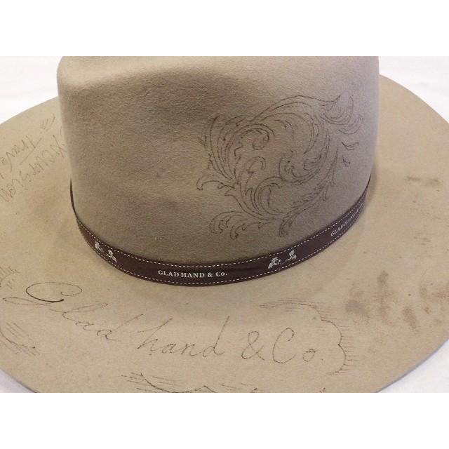 glad hand (グラッドハンド) ハット サイズ60cm GASTON HAT HAND PAINT