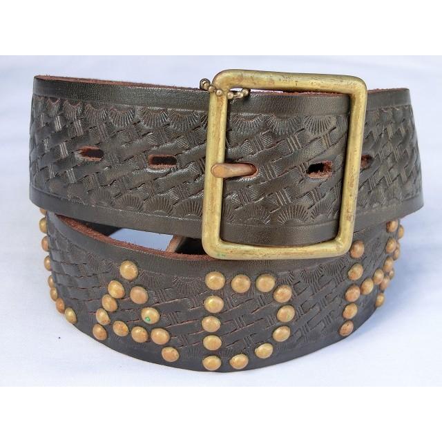 W34 glad hand (グラッドハンド) GH THE USA Belt Black レザー  