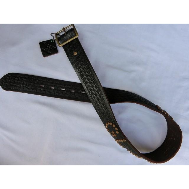 W34 glad hand (グラッドハンド) GH THE USA Belt Black レザー  