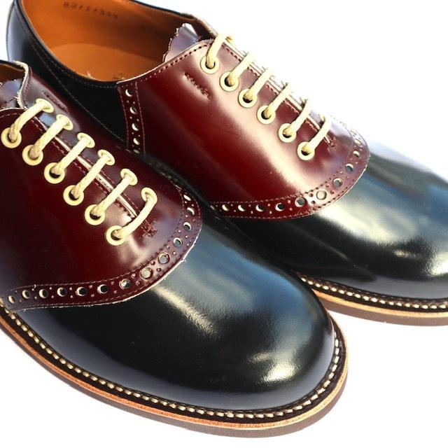 REGAL× GLAD HAND リーガル グラッドハンド コラボ サドルシューズ Black/Brownの画像