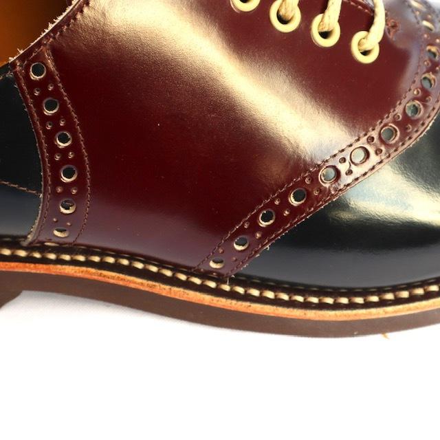 REGAL× GLAD HAND リーガル グラッドハンド コラボ サドルシューズ Black/Brownの画像