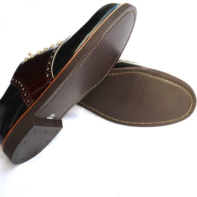 REGAL× GLAD HAND リーガル グラッドハンド コラボ サドルシューズ Black/Brownの画像
