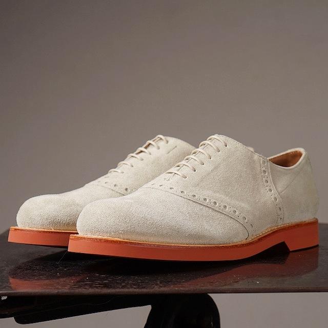 REGAL×GLAD HAND リーガル グラッドハンド コラボ サドルシューズ SADDLE SHOES "DIRTY BUCKS"スウェード ベージュの画像
