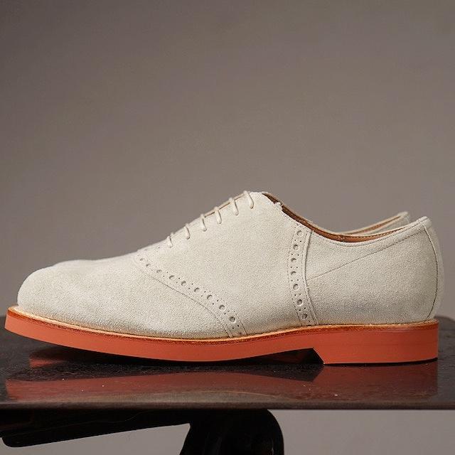 REGAL×GLAD HAND リーガル グラッドハンド コラボ サドルシューズ SADDLE SHOES "DIRTY BUCKS"スウェード ベージュの画像