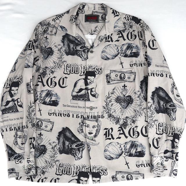gangsterville(ギャングスタービル) 長袖シャツ SACRET HEART L/S