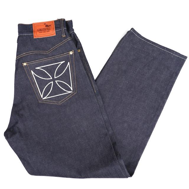 GANGSTERVILLE Lサイズ ワイド デニムパンツ gangsterville