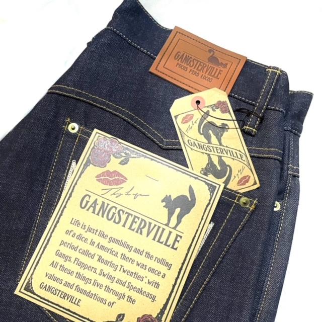 GANGSTERVILLE Lサイズ ワイド デニムパンツ gangsterville