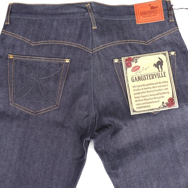GANGSTERVILLE（ギャングスタービル） Mサイズ THUG DENIM リジッド