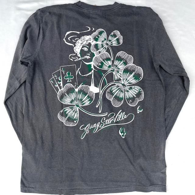 GANGSTERVILLE（ギャングスタービル） SHAMROCK LADY - L/S T-SHIRTS T 
