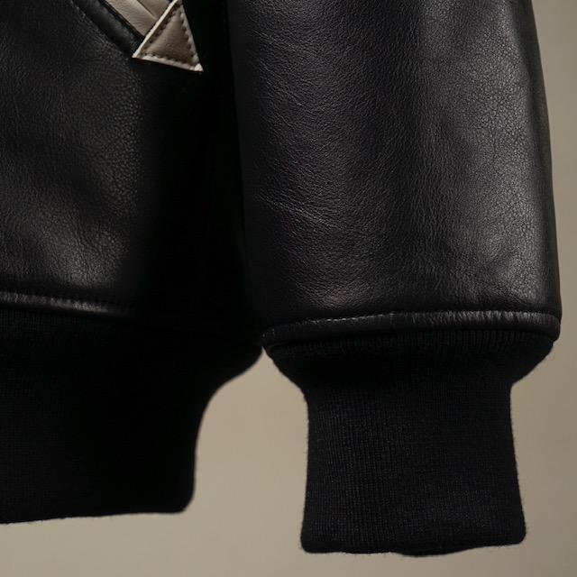 ROCAWEAR◇スタジャン/XL/ウール/ブラック/レッド/ワッペン ROCAWEAR