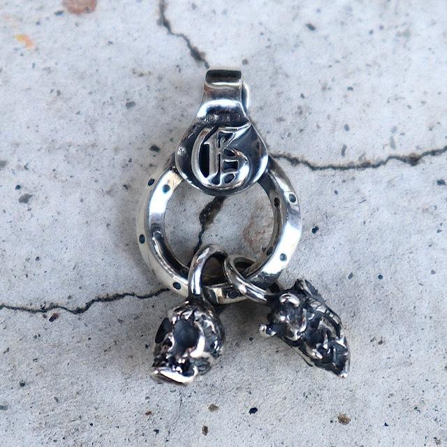 gangsterville(ギャングスタービル) × galcia(ガルシア）コラボ ペンダントトップ スカル＆デビル シルバー925 gangsterville ギャングスタービル galcia ガルシア コラボ ペンダントトップ スカル＆デビル