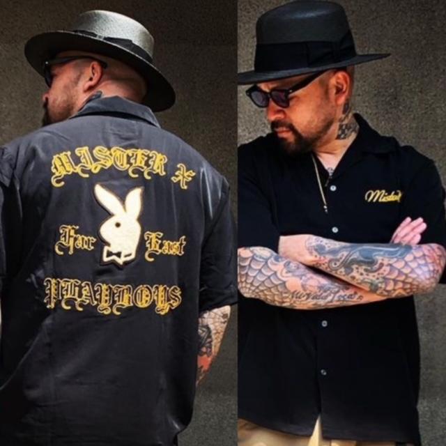 MISTER X (MR.X ミスターエックス) PLAYBOYS CLUB S/Sシャツ ブラック 