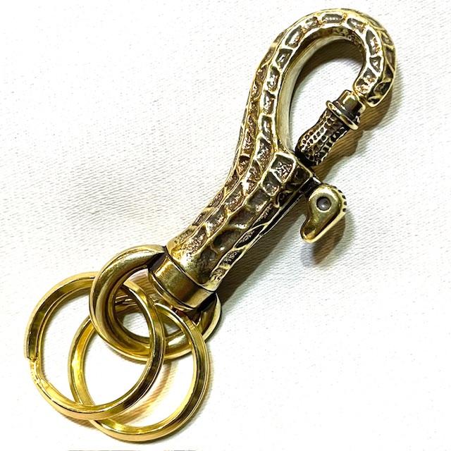 PEANUTS＆CO Peanuts&Co PEANUTS PATTERN HOOK キーホルダー ブラス