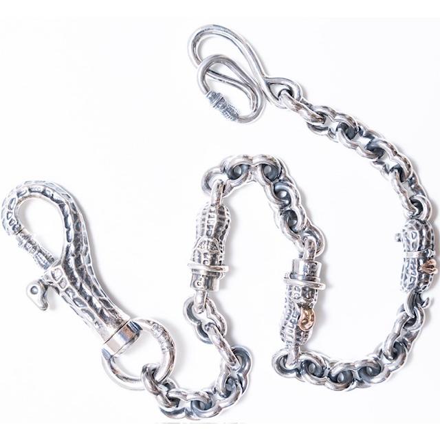 【新品】PEANUTS&CO ピーナッツカンパニー ウォレットチェーン シルバー ピーナッツカンパニー PEANUTS&CO. |SNAKE CLIP TYPE