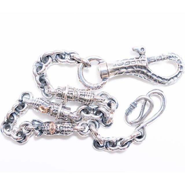 PEANUTS＆CO ウォレットチェーン シルバー925 3 PEANUTS WALLET CHAIN