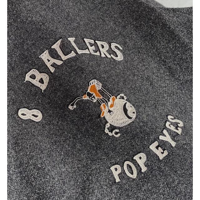 POPEYES ポップアイズ 8 BALLERS JACKET ジャケット ブラックの画像