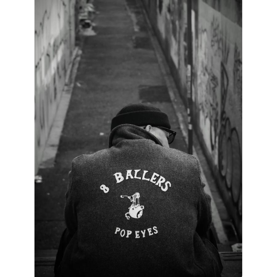 POPEYES ポップアイズ 8 BALLERS JACKET ジャケット ブラックの画像