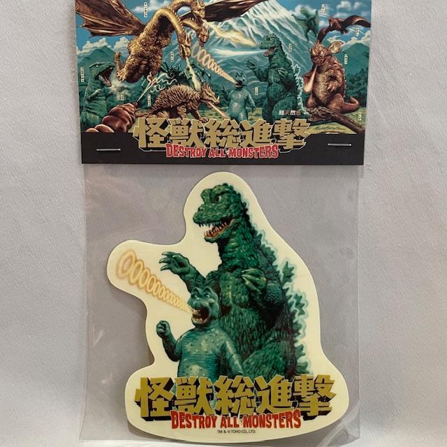 ロッキンジェリービーン EROSTIKA "Godzilla & Minilla" ゴジラ ミニラ VINYL ステッカー クリアー 怪獣総進撃 |  | 01