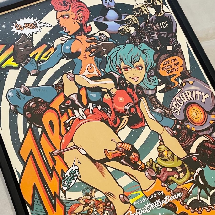 ロッキンジェリービーン SGOP-02 “Supie & Goo” Offset Poster ポスター RockinJellyBean フレーム付　 |  | 01