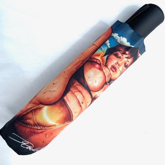 ロッキンジェリービーン MARTIAN vs YOUNG PUSSY 折り畳み傘 RockinJellyBean 傘 ロッキンジェリービーン Erostika Automatic