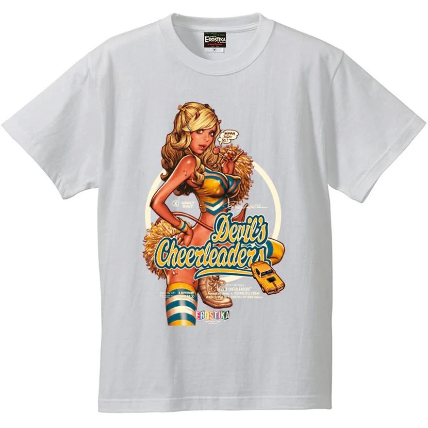 EROSTIKA ロッキンジェリービーン 半袖Tシャツ M Mサイズ ロッキンジェリービーン EROSTIKA Devil's Cheerleaders T