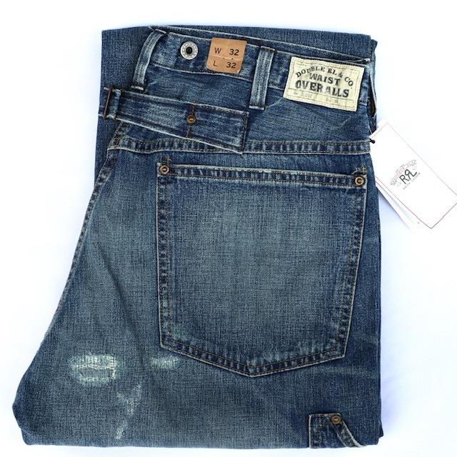 定価61600円 W32 RRL デニム ワークパンツ サスペンダーボタン付き ダブルアールエル｜flashcadillackustom