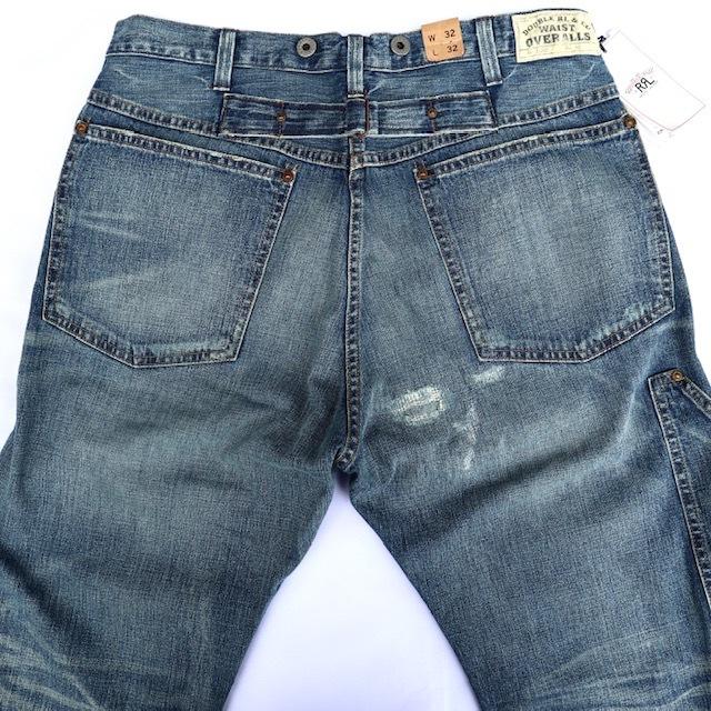 定価61600円 W32 RRL デニム ワークパンツ サスペンダーボタン付き ダブルアールエル｜flashcadillackustom｜03