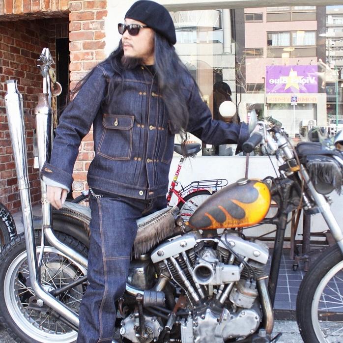 RED TAIL デニムジャケット Cross Denim Jacket Lサイズ Red Tail レッドテイル デニムジャケット Cross Denim