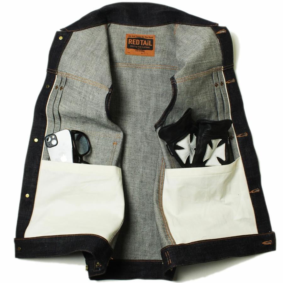 RED TAiL/Cross Denim Vest 〔Blue〕サイズ(L) Lサイズ Red Tail レッドテイル デニムベスト Cross Denim Vest Blue