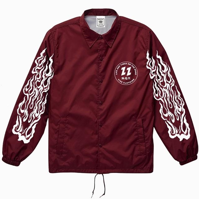 XLサイズ Red Tail レッドテイル V22-E ZF Nylon Coach Jacket コーチジャケット ワイン色 | 