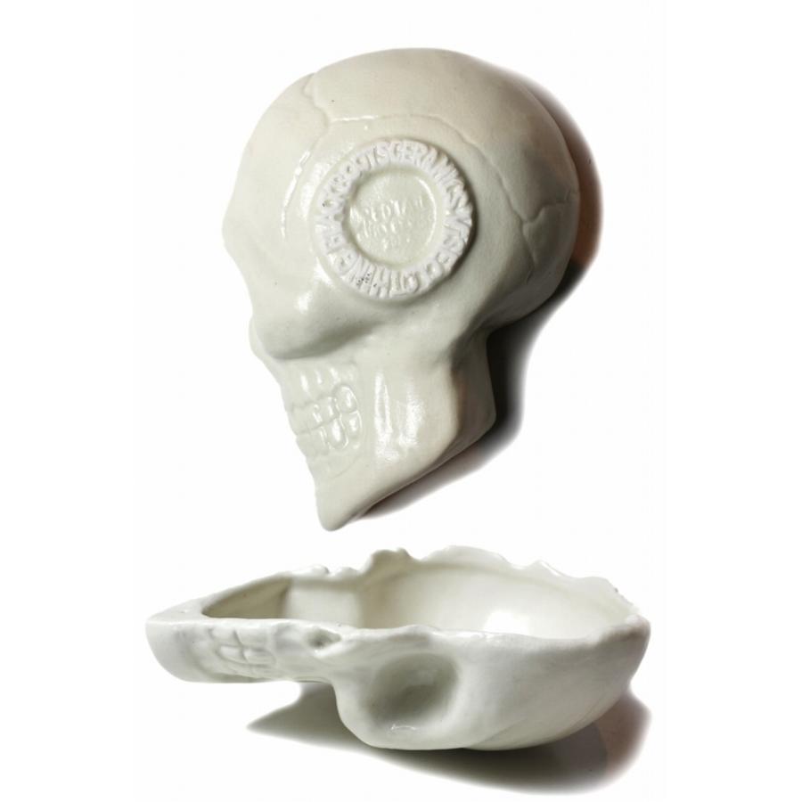 訳あり・アウトレット特集 CERAMICS BLACKBOOTS レッドテイル Tail Red 髑髏 ホワイト BOWL 皿