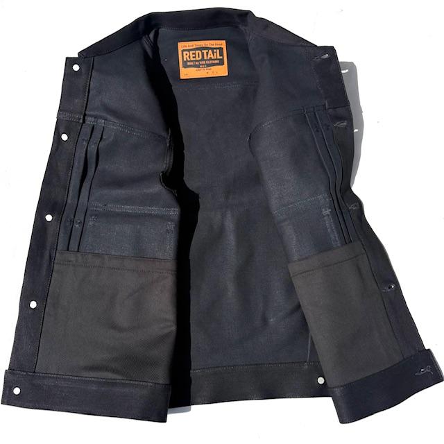 Lサイズ Red Tail レッドテイル クロス デニムベスト Cross Denim Vest 6th ブラック VISE |  | 02