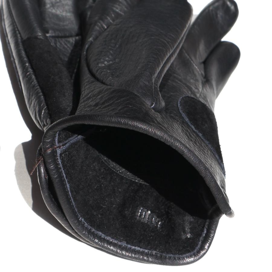 BLUCO Lサイズ UNCROWD ビンテージ レザー グローブ ブラック色