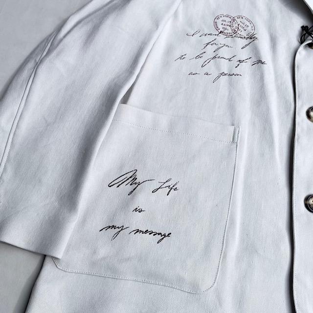 UNCHANGING LOVE アンチェンジングラブ Dear You ジャケット、パンツ セットアップ アイボリー色の画像