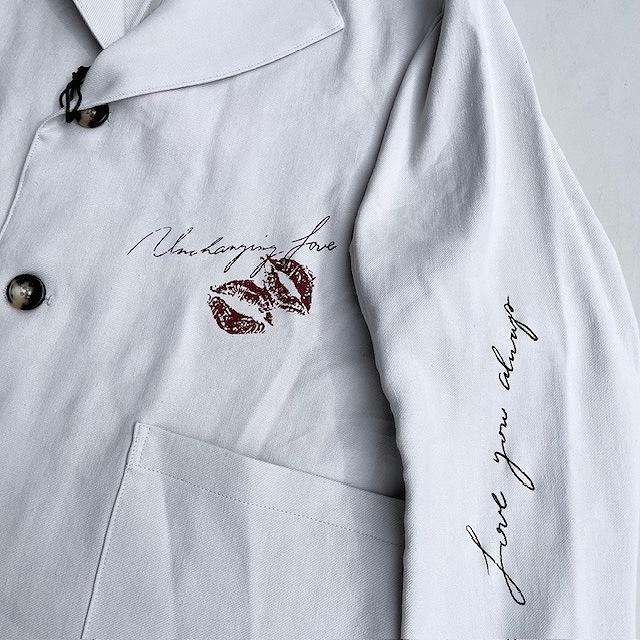 UNCHANGING LOVE アンチェンジングラブ Dear You ジャケット、パンツ セットアップ アイボリー色の画像
