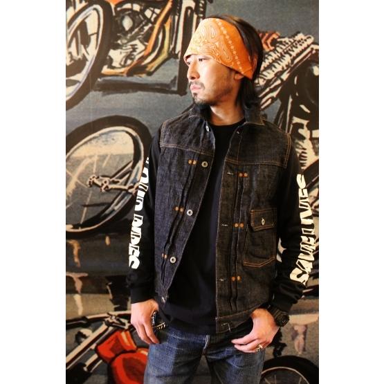 Mサイズ Red Tail レッドテイル デニムベスト Cross Denim Vest 4th インディゴ VISE｜flashcadillackustom｜10