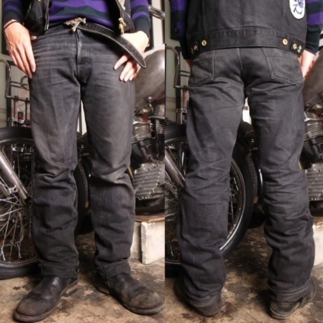 W36 レッドテイル デニムパンツ ブラック Red Tail LA 5Poket