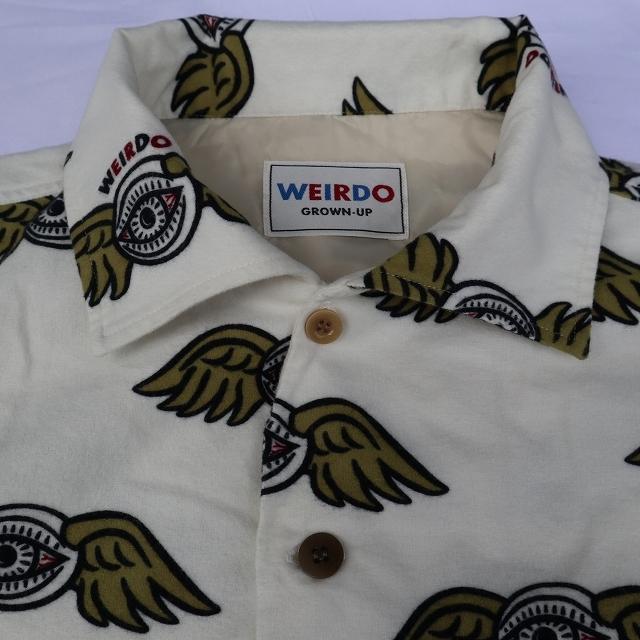 WEIRDO サイズL ウィアード ZANY EYE L/S SHIRTS IVORY