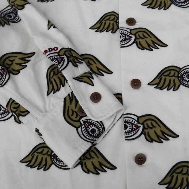 WEIRDO サイズL ウィアード ZANY EYE L/S SHIRTS IVORY