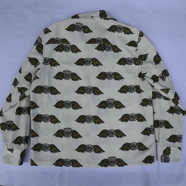 WEIRDO サイズL ウィアード ZANY EYE L/S SHIRTS IVORY