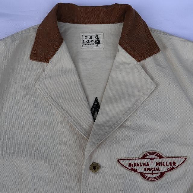 オールドクロウ グラッドハンド ダック カバーオール 刺繍 【L