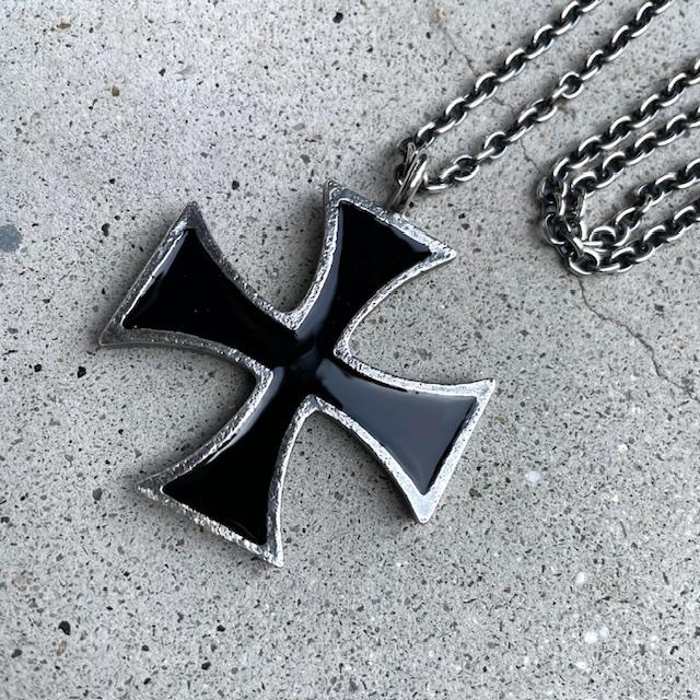 WEIRDO ウィアード BIG CROSS ネックレス シルバー925 ブラック WEIRDO ウィアード BIG CROSS ネックレス シルバー925 ブラック