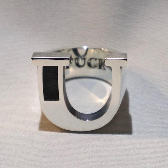 サイズ23,25号 WEIRDO ウィアード FUCK U RING SILVER925 シルバーリングの画像