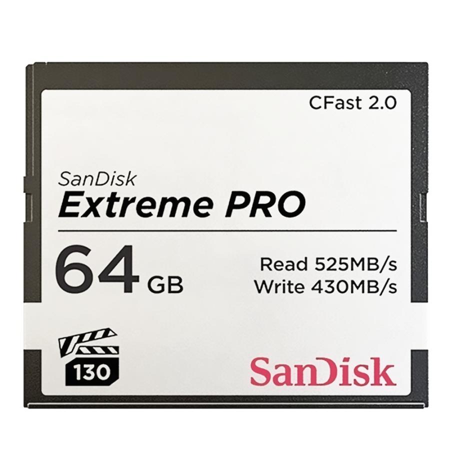 CFast 64GB CFast2.0カード SanDisk サンディスク Extreme PRO R:525MB/s W:430MB/s 4K動画 海外リテール SDCFSP-064G-G46D ◆メ | SanDisk