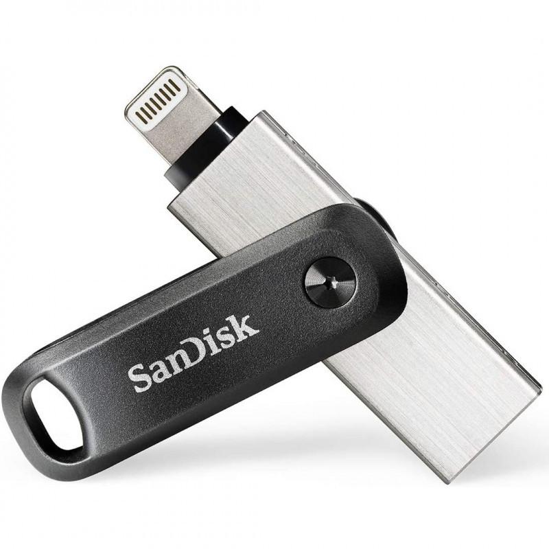 64GB USBメモリ iXpand Flash Drive Go SanDisk サンディスク iPhone iPad/PC用 Lightning + USB-A 回転式 海外リテール SDIX60N-064G-GN6NN ◆メ｜flashmemory