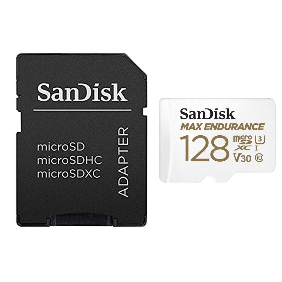 128GB microSDXC マイクロSD SanDisk サンディスク MAX Endurance 連続録画6万時間 UHS-1 U3 V30 R:100MB/s W:40MB/s 海外リテール SDSQQVR-128G-GN6IA ◆メ | SanDisk
