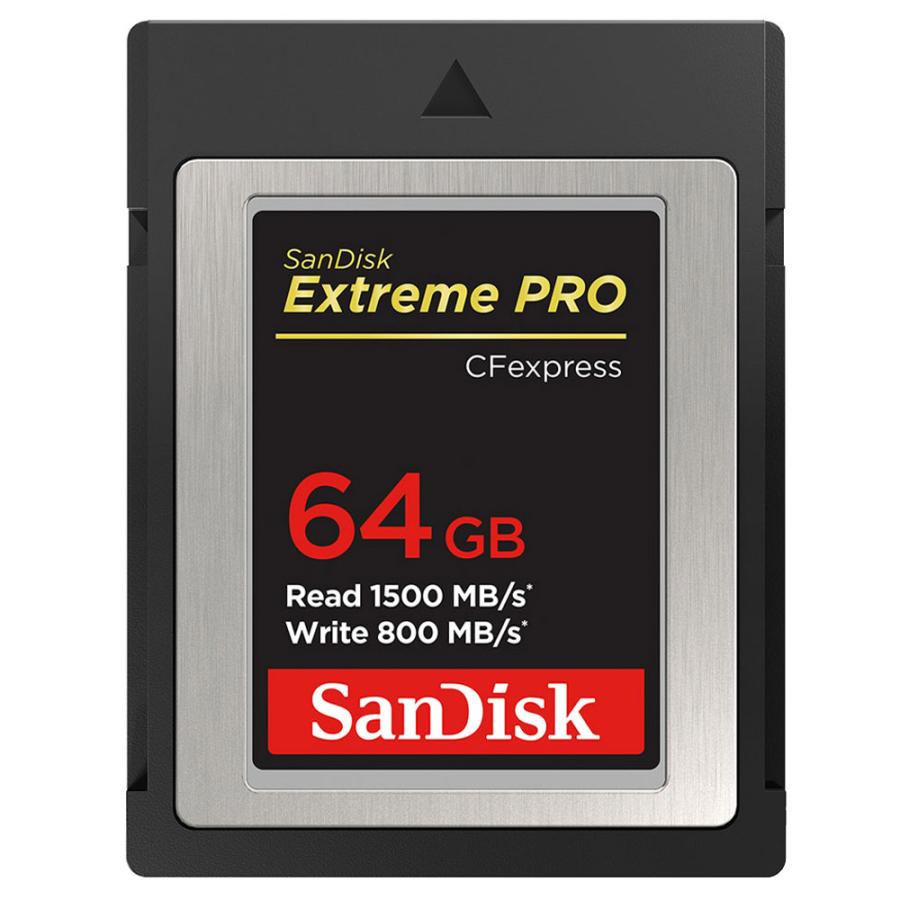 64GB CFexpress Type B カード Extreme PRO SanDisk サンディスク RAW 4K対応 R:1500MB/s W:800MB/s 海外リテール SDCFE-064G-GN4NN ◆メ｜flashmemory